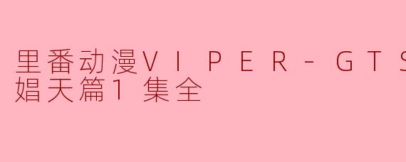 恶魔娼天篇:探索VIPER-GTS的另类世界